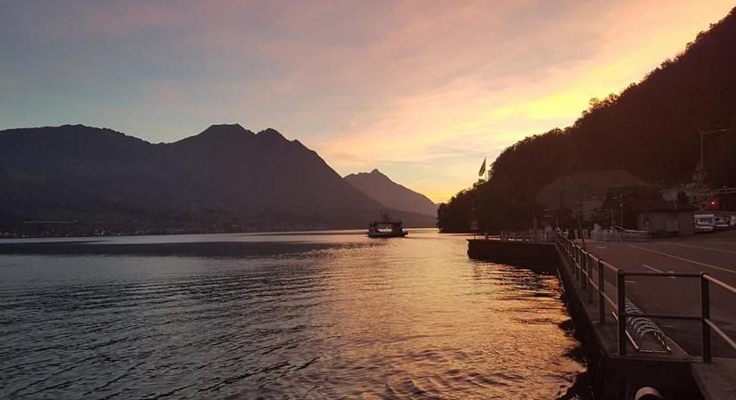 Sonnenuntergang am See